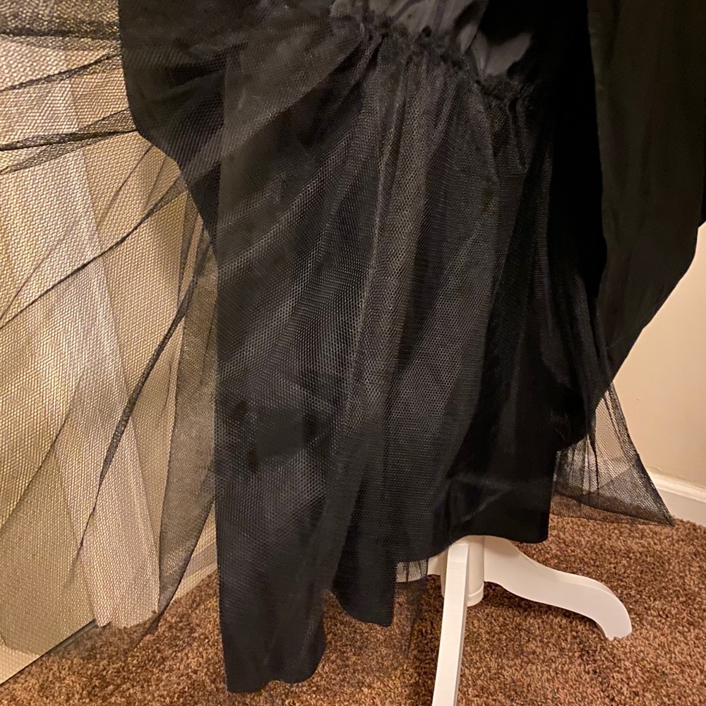 Adrianna Papell 16 Ivory and Black Two-Tone Maxi Dress - Picture 6 of 13